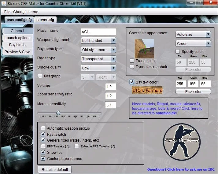Counter Strike 1.6 Best Userconfig.cfg