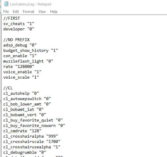 Counter-Strike Global Offensive LowLatencyLag.CFG Download
